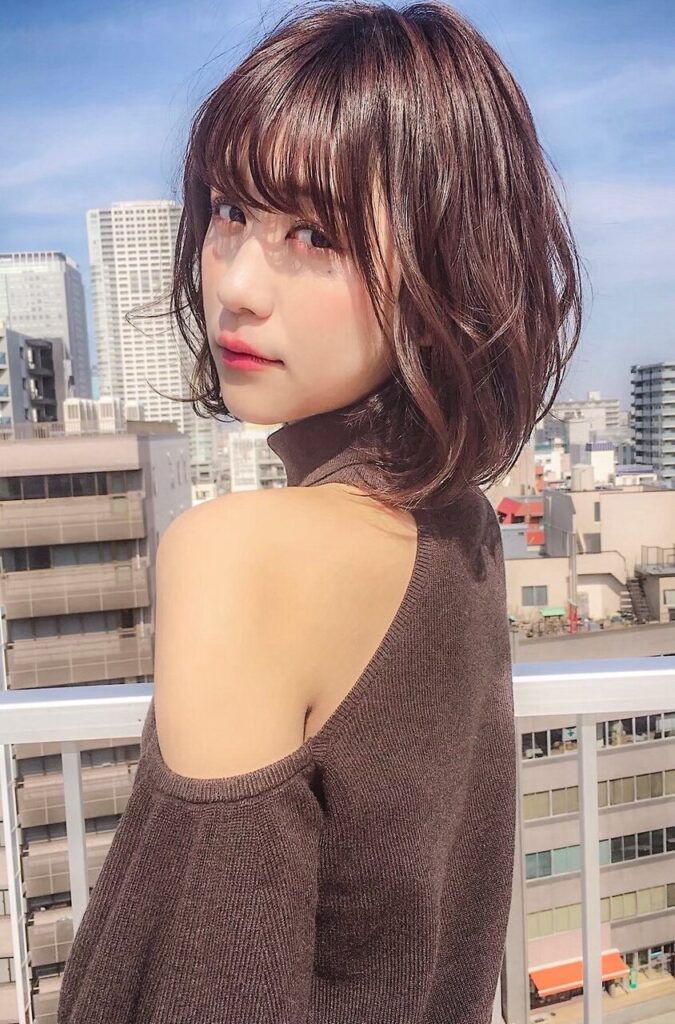 韓国風レイヤーボブ